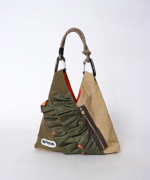Cepica（セピカ）の「【RISLEY×OUTDOOR PRODUCTS 】miniバイカラートライアングルフリルバッグ（トートバッグ・レディース・ブラック/ベージュ・FREE）」の18枚目の写真