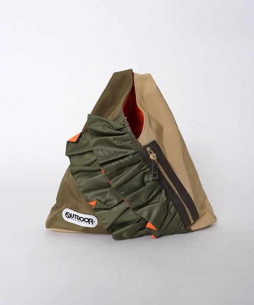 Cepica（セピカ）の「【RISLEY×OUTDOOR PRODUCTS 】miniバイカラートライアングルフリルバッグ（トートバッグ・レディース・ブラック/ベージュ・FREE）」の21枚目の写真