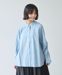 《early spring》コットン/シルク ローン ラグランシャツ