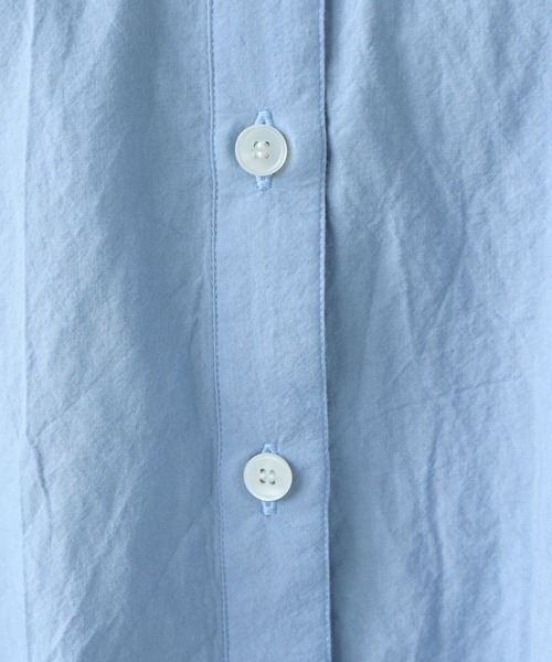 bulle de savon（ビュルデサボン）の「《early spring》コットン/シルク ローン ラグランシャツ（シャツ/ブラウス・レディース・サックスブルー/アイボリー・FREE）」の18枚目の写真
