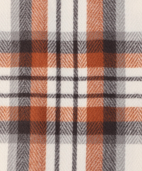 MONO　COMME CA（モノコムサ）の「チェック柄 ポンチョストール（ストール/ショール・レディース・グレー/アイボリー・FREE）」の11枚目の写真