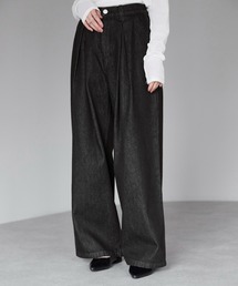 Bonjour Sagan（ボンジュールサガン）の「インボックスタックバギーデニム（デニムパンツ）」