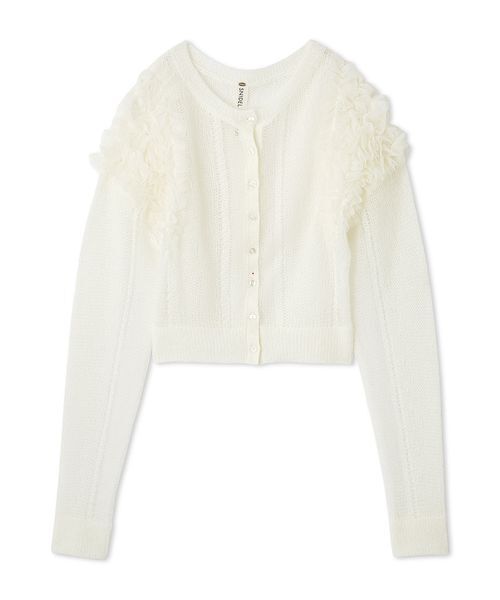 SNIDEL（スナイデル）の「【Chacott】チュールスリーブカーディガン