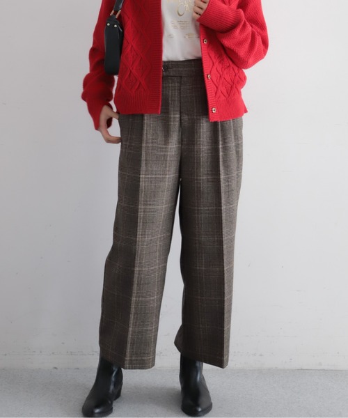 ウールチェック 8分丈パンツ | NOMBRE IMPAIR
