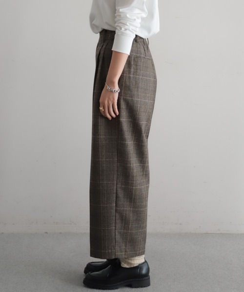ウールチェック 8分丈パンツ | NOMBRE IMPAIR