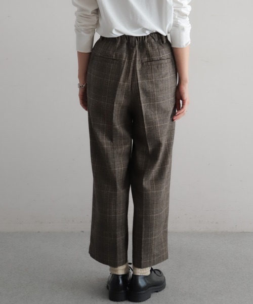 ウールチェック 8分丈パンツ | NOMBRE IMPAIR