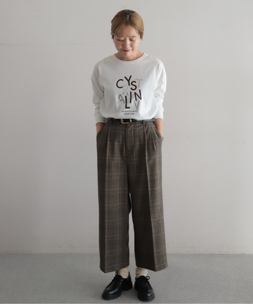 ウールチェック 8分丈パンツ | NOMBRE IMPAIR ウールチェック 8分丈パンツ | NOMBRE IMPAIR