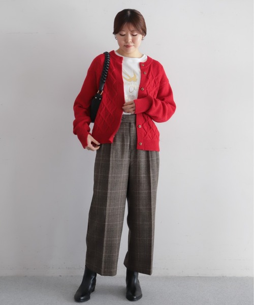 ウールチェック 8分丈パンツ | NOMBRE IMPAIR