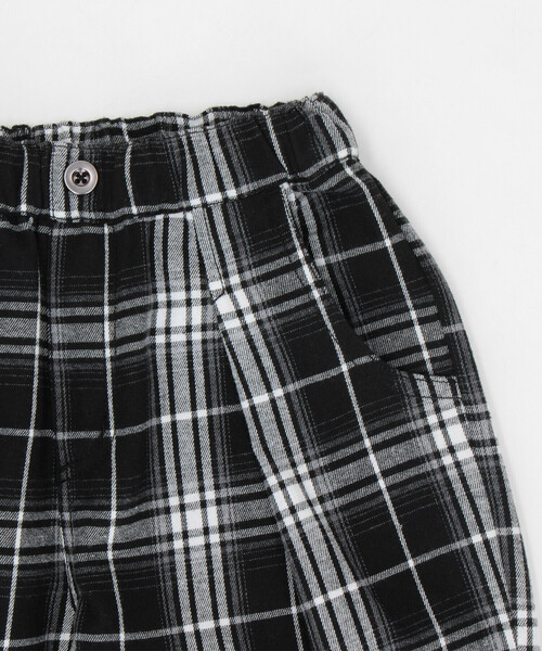 COMME CA ISM(コムサイズム)の「チェック テーパードパンツ(スラックス・キッズ・ブラック系・110cm/100cm/120cm/130cm/140cm/150cm)」の11枚目の写真