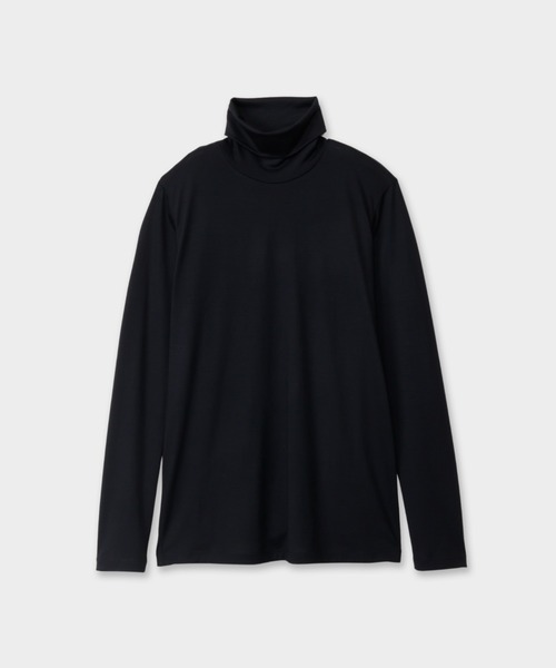 CINOH(チノ)の「WOOL JERSEY TURTLE NECK(Tシャツ/カットソー・メンズ・ブラック/ホワイト系その他・46/44)」の12枚目の写真