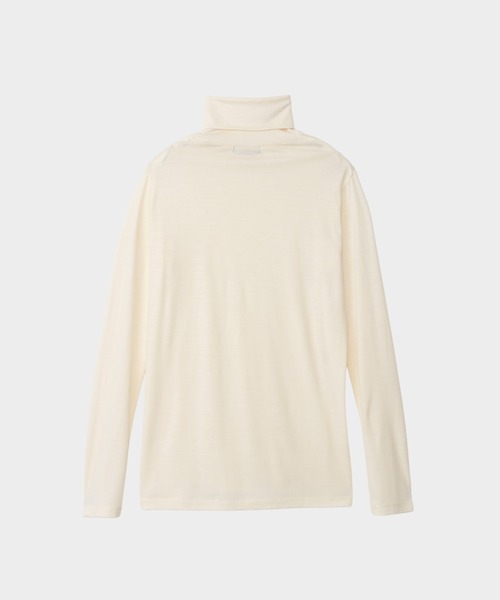 CINOH(チノ)の「WOOL JERSEY TURTLE NECK(Tシャツ/カットソー・メンズ・ブラック/ホワイト系その他・46/44)」の7枚目の写真