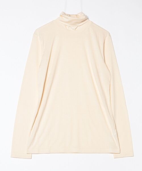 CINOH(チノ)の「WOOL JERSEY TURTLE NECK(Tシャツ/カットソー・メンズ・ブラック/ホワイト系その他・46/44)」の11枚目の写真