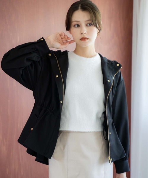 NOELA(ノエラ)の「ドロストマウンテンパーカー(マウンテンパーカー・レディース・ブラック/ベージュ/モカ・S/M)」の2枚目の写真
