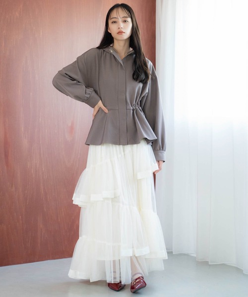 NOELA(ノエラ)の「ドロストマウンテンパーカー(マウンテンパーカー・レディース・ブラック/ベージュ/モカ・S/M)」の15枚目の写真