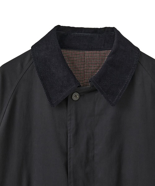 MEN'S BIGI（メンズビギ）の「ラグランスリーブコート（トレンチコート・メンズ・チャコールグレー/ブラック/ブラウン系その他・03/02）」の5枚目の写真