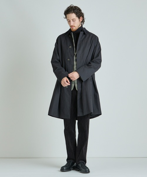 MEN'S BIGI（メンズビギ）の「ラグランスリーブコート（トレンチコート・メンズ・チャコールグレー/ブラック/ブラウン系その他・03/02）」の22枚目の写真