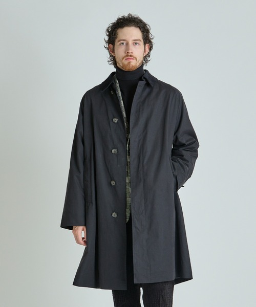 MEN'S BIGI（メンズビギ）の「ラグランスリーブコート（トレンチコート・メンズ・チャコールグレー/ブラック/ブラウン系その他・03/02）」の17枚目の写真