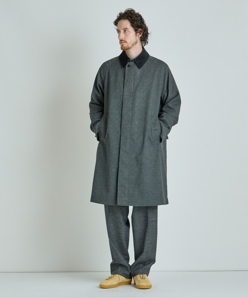 MEN'S BIGI（メンズビギ）の「ラグランスリーブコート（トレンチコート・メンズ・チャコールグレー/ブラック/ブラウン系その他・03/02）」の21枚目の写真