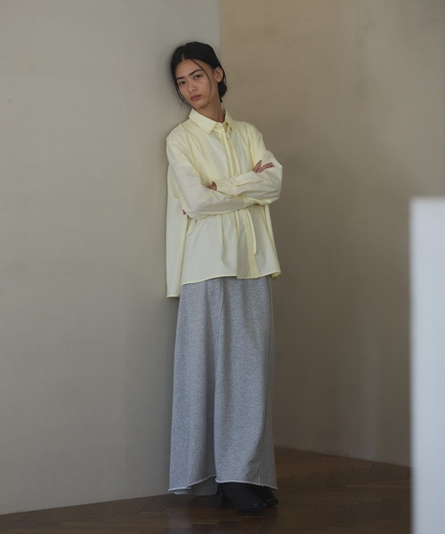 CRAFT STANDARD BOUTIQUE（クラフトスタンダードブティック）の「スウェットロングスカート◆（スカート・レディース・チャコールグレー/杢グレー・FREE）」の7枚目の写真