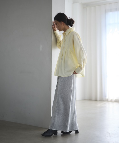 CRAFT STANDARD BOUTIQUE（クラフトスタンダードブティック）の「スウェットロングスカート◆（スカート・レディース・チャコールグレー/杢グレー・FREE）」の10枚目の写真