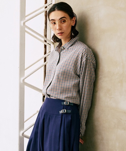 PLAN C プランシー ブラウス ネルシャツ チェック マルニ PLAN C