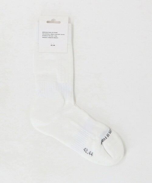 Steven Alan(スティーブンアラン)の「<REPRODUCTION OF FOUND> FRENCH MILITARY SOCKS/ソックス(ソックス/靴下・メンズ・ブラック/ホワイト/オリーブ・FREE)」の2枚目の写真