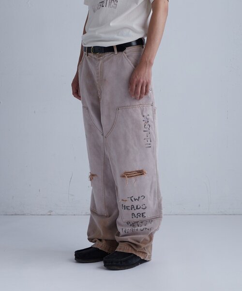 WHO'S WHO gallery(フーズフーギャラリー)の「【FromVintage】 落書きダックダブルニーパンツ(その他パンツ・メンズ・ブラック/ベージュ・FREE)」の11枚目の写真