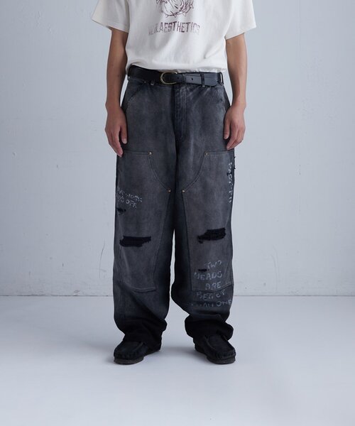 WHO'S WHO gallery(フーズフーギャラリー)の「【FromVintage】 落書きダックダブルニーパンツ(その他パンツ・メンズ・ブラック/ベージュ・FREE)」の16枚目の写真