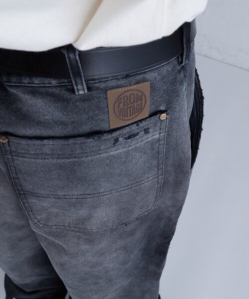 WHO'S WHO gallery(フーズフーギャラリー)の「【FromVintage】 落書きダックダブルニーパンツ(その他パンツ・メンズ・ブラック/ベージュ・FREE)」の21枚目の写真