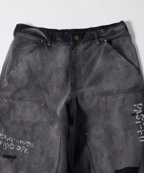 WHO'S WHO gallery(フーズフーギャラリー)の「【FromVintage】 落書きダックダブルニーパンツ(その他パンツ・メンズ・ブラック/ベージュ・FREE)」の3枚目の写真