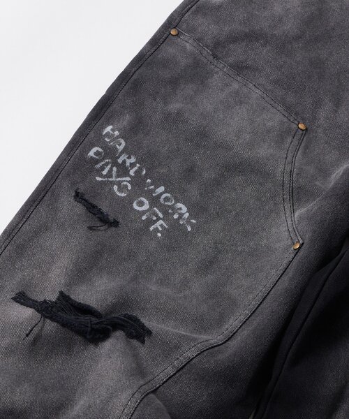 WHO'S WHO gallery(フーズフーギャラリー)の「【FromVintage】 落書きダックダブルニーパンツ(その他パンツ・メンズ・ブラック/ベージュ・FREE)」の6枚目の写真