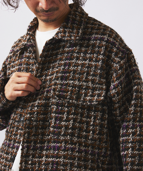 ループ ツイードチェック CPO ブルゾン（その他アウター）｜JOURNAL