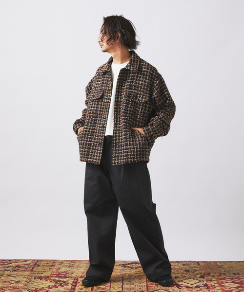 ループ ツイードチェック CPO ブルゾン（その他アウター