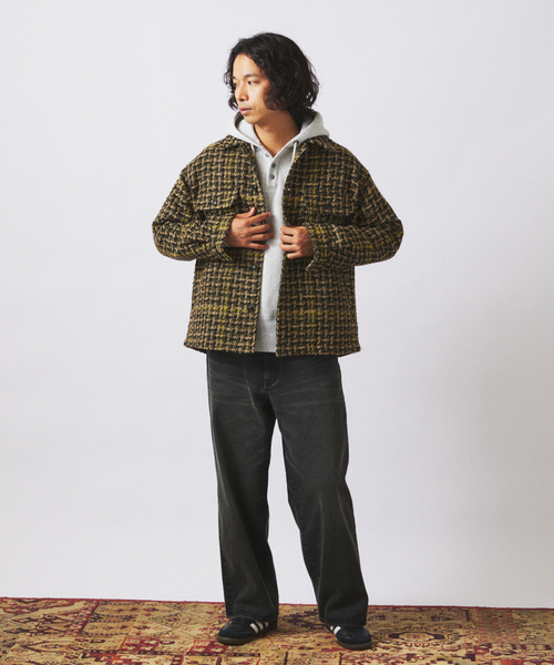 セール】ループ ツイードチェック CPO ブルゾン（その他アウター