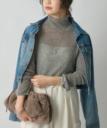 RIVE DROITE | 【柔らかく滑らかな肌触り】カシミヤ混ウールシアータートルニット(ニット/セーター)