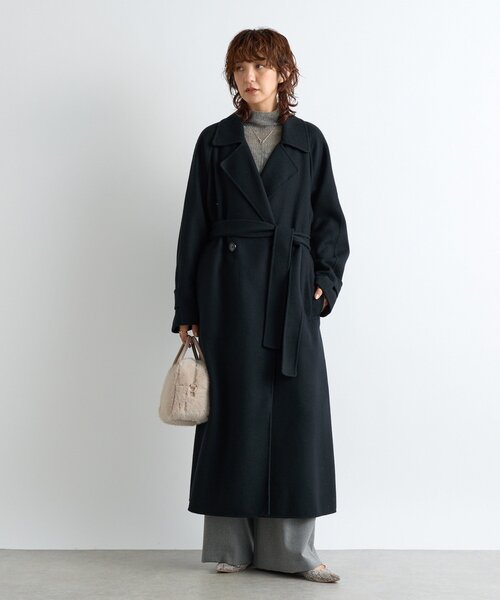 RIVE DROITE（リヴドロワ）の「【柔らかく滑らかな肌触り】カシミヤ混ウールシアータートルニット（ニット/セーター・レディース・ブラック/グレー/オフホワイト・FREE）」の7枚目の写真