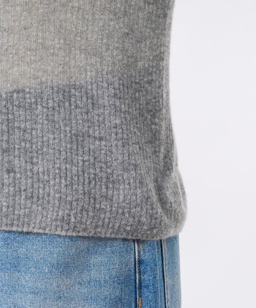 RIVE DROITE（リヴドロワ）の「【柔らかく滑らかな肌触り】カシミヤ混ウールシアータートルニット（ニット/セーター・レディース・ブラック/グレー/オフホワイト・FREE）」の13枚目の写真