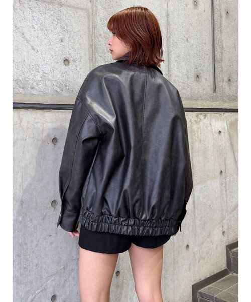 MURUA レザージャケット フェイクレザーブルゾン[品番：MKSW0048739]｜MURUA（ムルーア