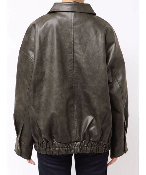 MURUA レザージャケット セール】【WEB限定】ヴィンテージフェイクレザーブルゾン