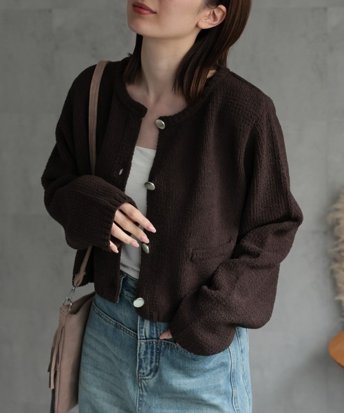 model：162cm 着用サイズ；F