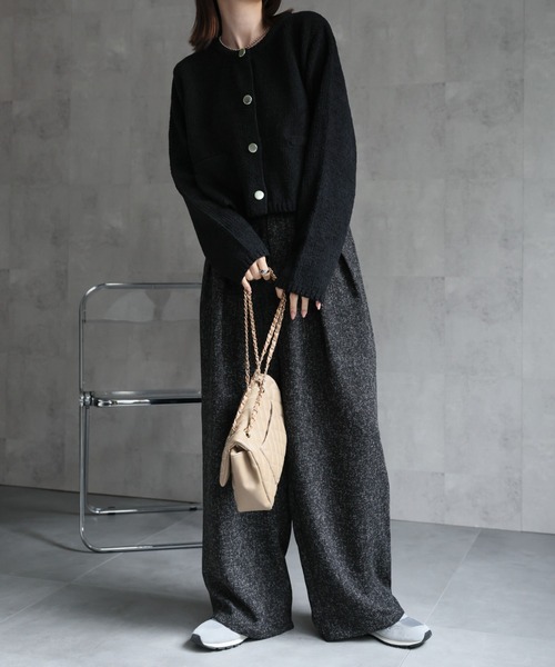 model：162cm 着用サイズ；F