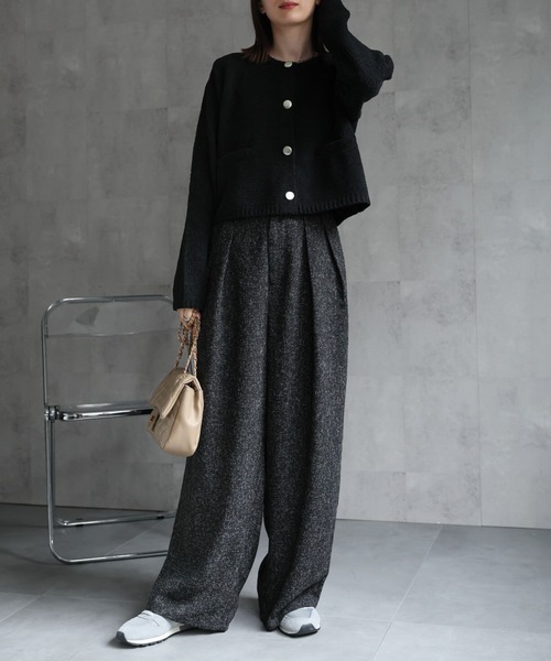 model：162cm 着用サイズ；F