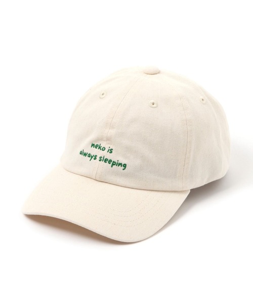 studio CLIP（スタディオクリップ）の「ツイル刺繍CAP[うちの猫博]（キャップ・レディース・ライトブルー/オフホワイト/グリーン・FREE）」の8枚目の写真