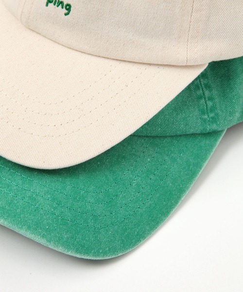 studio CLIP（スタディオクリップ）の「ツイル刺繍CAP[うちの猫博]（キャップ・レディース・ライトブルー/オフホワイト/グリーン・FREE）」の21枚目の写真