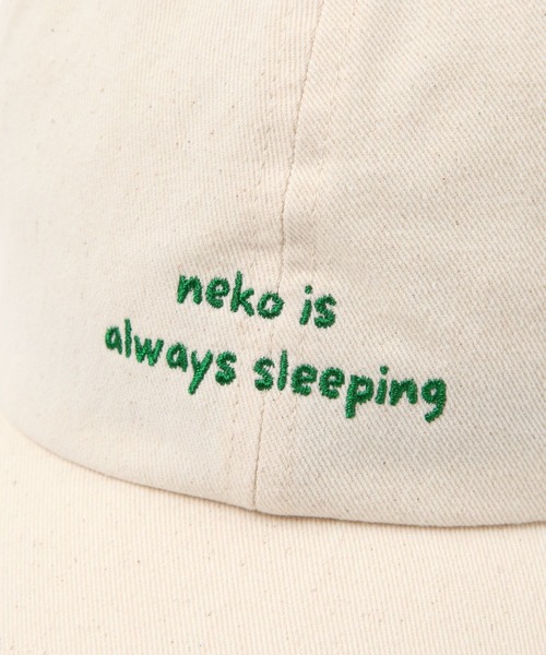 studio CLIP（スタディオクリップ）の「ツイル刺繍CAP[うちの猫博]（キャップ・レディース・ライトブルー/オフホワイト/グリーン・FREE）」の22枚目の写真