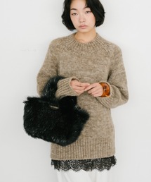 THEATRE PRODUCTS（シアタープロダクツ）の「フェイクファーハンドバッグ（トートバッグ・レディース）」