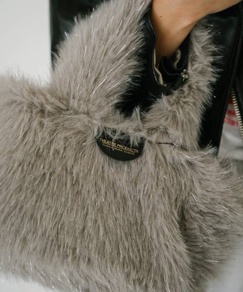 THEATRE PRODUCTS（シアタープロダクツ）の「フェイクファーハンドバッグ（トートバッグ・レディース・ブラック/グレー/ピンク・FREE）」の18枚目の写真