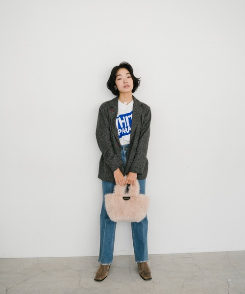 THEATRE PRODUCTS（シアタープロダクツ）の「フェイクファーハンドバッグ（トートバッグ・レディース・ブラック/グレー/ピンク・FREE）」の20枚目の写真