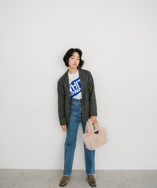 THEATRE PRODUCTS（シアタープロダクツ）の「フェイクファーハンドバッグ（トートバッグ・レディース・ブラック/グレー/ピンク・FREE）」の21枚目の写真