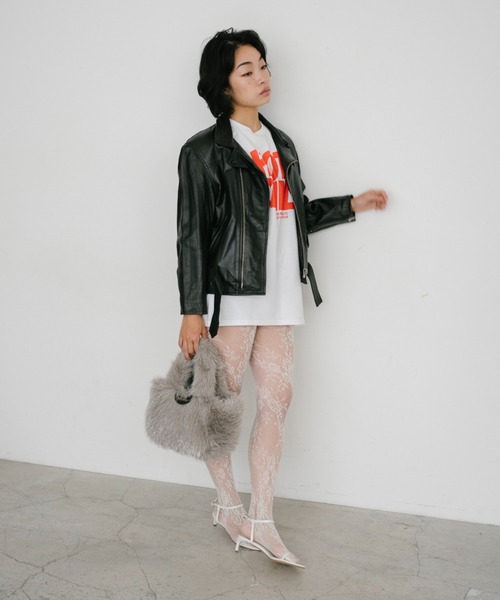 THEATRE PRODUCTS（シアタープロダクツ）の「フェイクファーハンドバッグ（トートバッグ・レディース・ブラック/グレー/ピンク・FREE）」の10枚目の写真